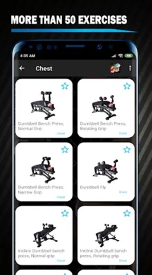 Dumbbell Workout Exercise android App screenshot 3